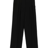 Pantaloni con pieghe in nero Forte forte - donna 