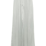 Pantaloni dritti con finitura satinata in grigio chiaro Forte Forte - donna 