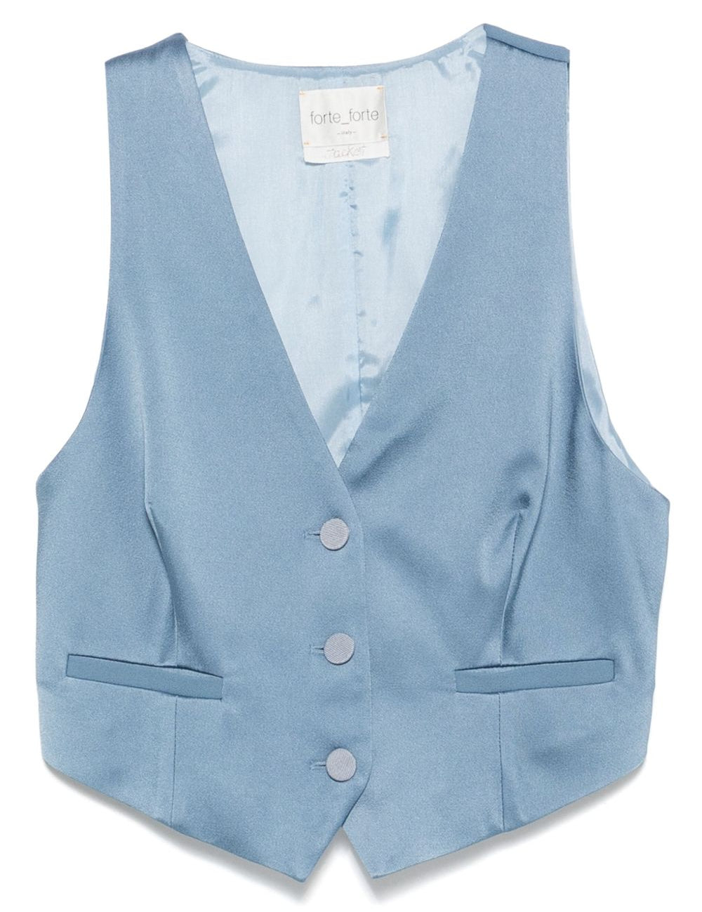 GIlet smanicato con bottoni in blu Edhèn milano - uomo 