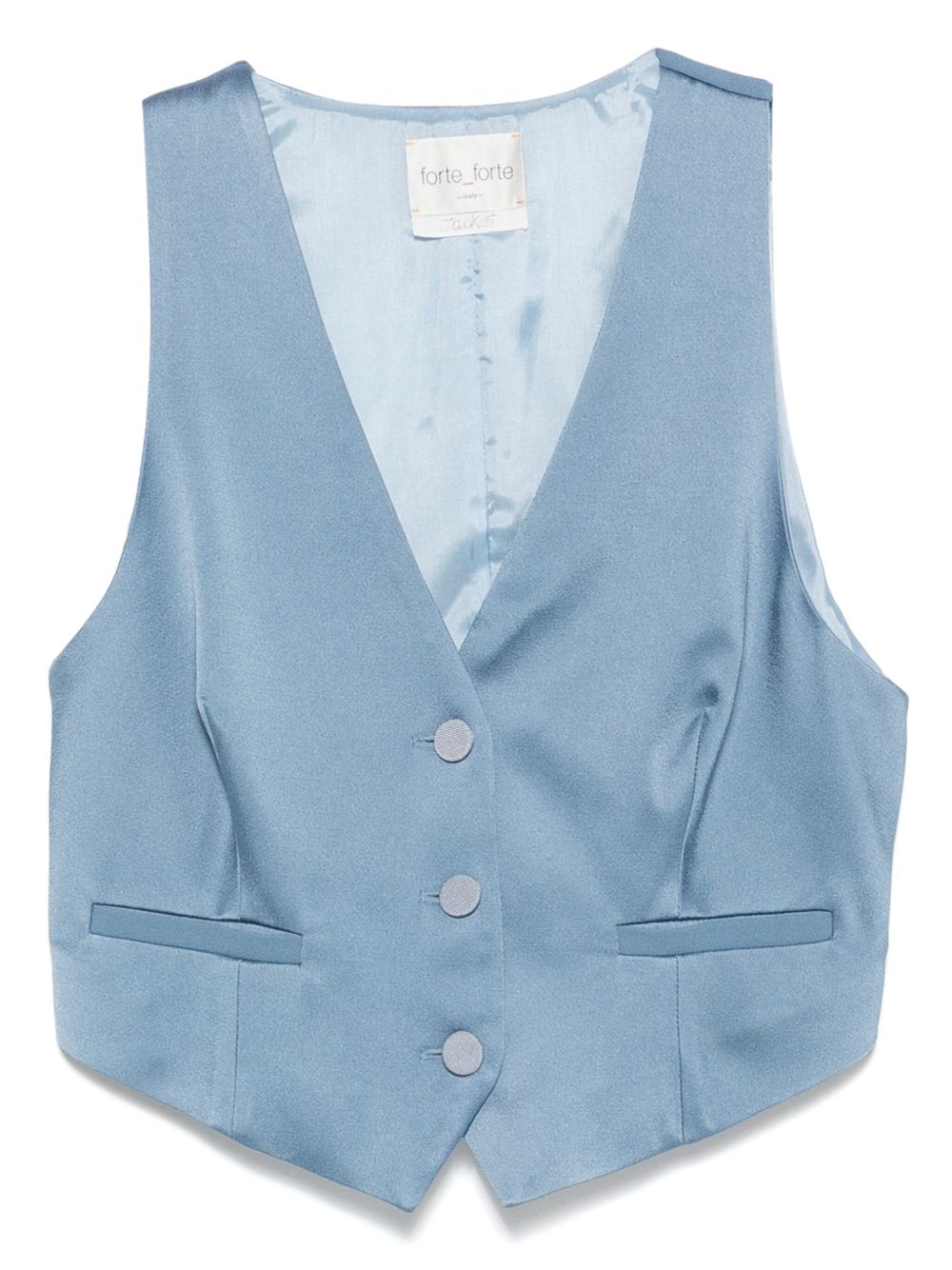 GIlet smanicato con bottoni in blu Edhèn milano - uomo 