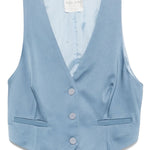 GIlet smanicato con bottoni in blu Edhèn milano - uomo 