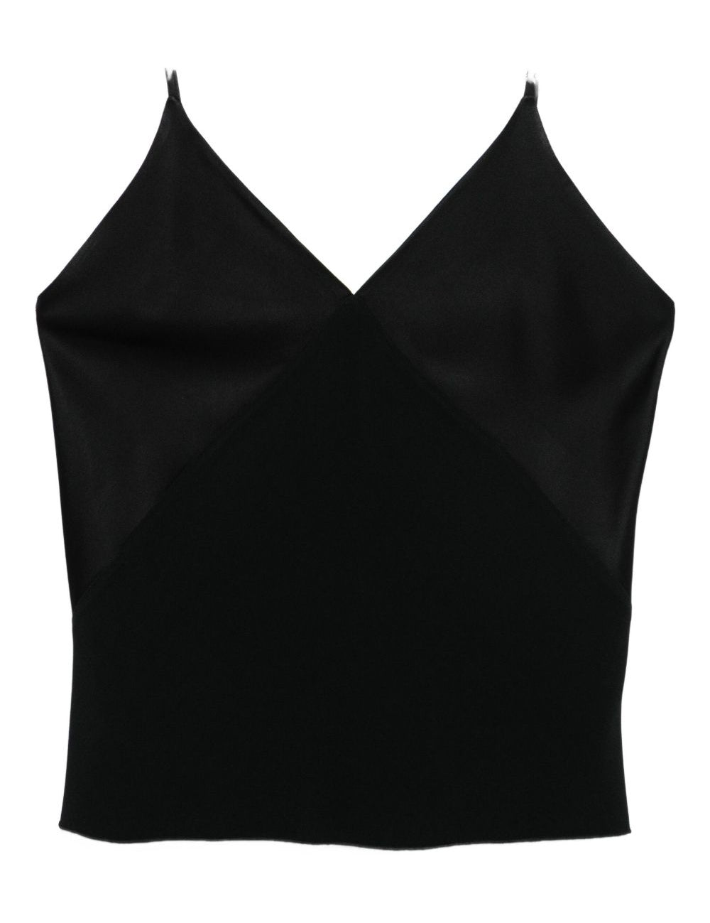 Top con scollo a v in nero Forte forte - donna 