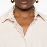 Camicia con orlo a smerlo in bianco Forte forte - donna 