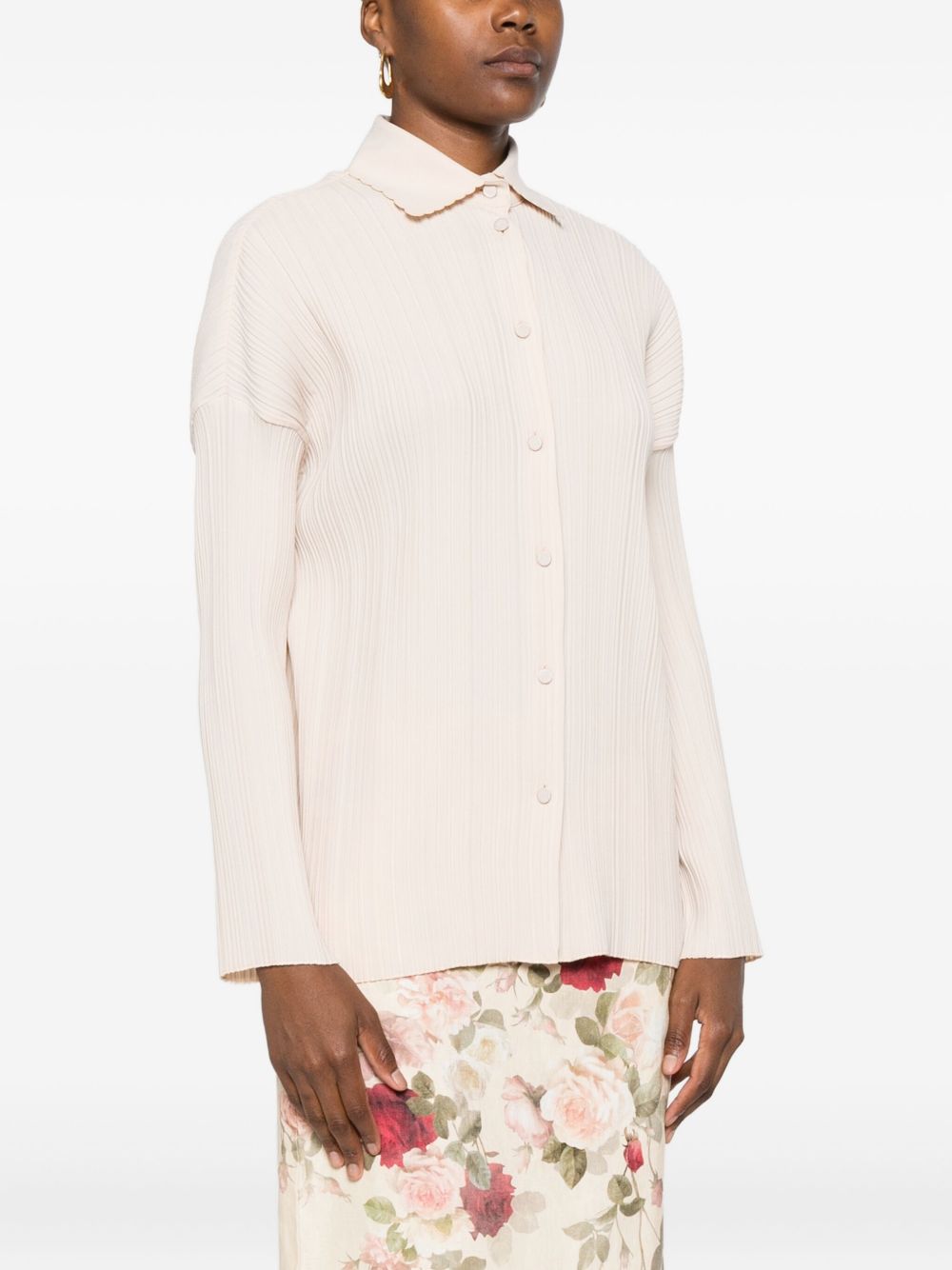 Camicia con orlo a smerlo in bianco Forte forte - donna 