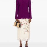 Camicia a coste in viola Forte forte - donna 