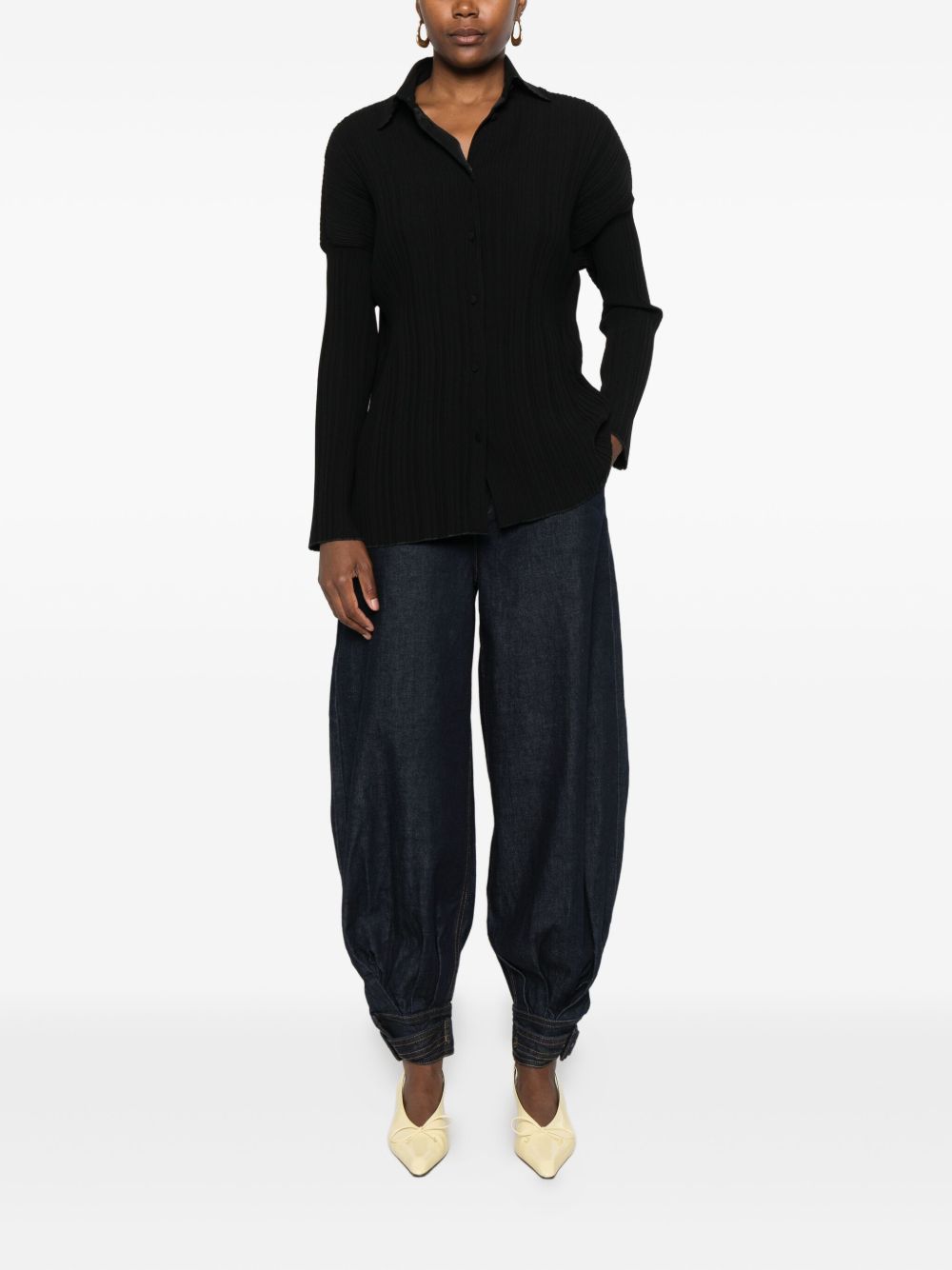 Camicia a maniche lunghe in nero Forte forte - donna 