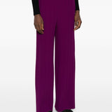 Pantaloni a gamba ampia in viola Forte forte - donna 