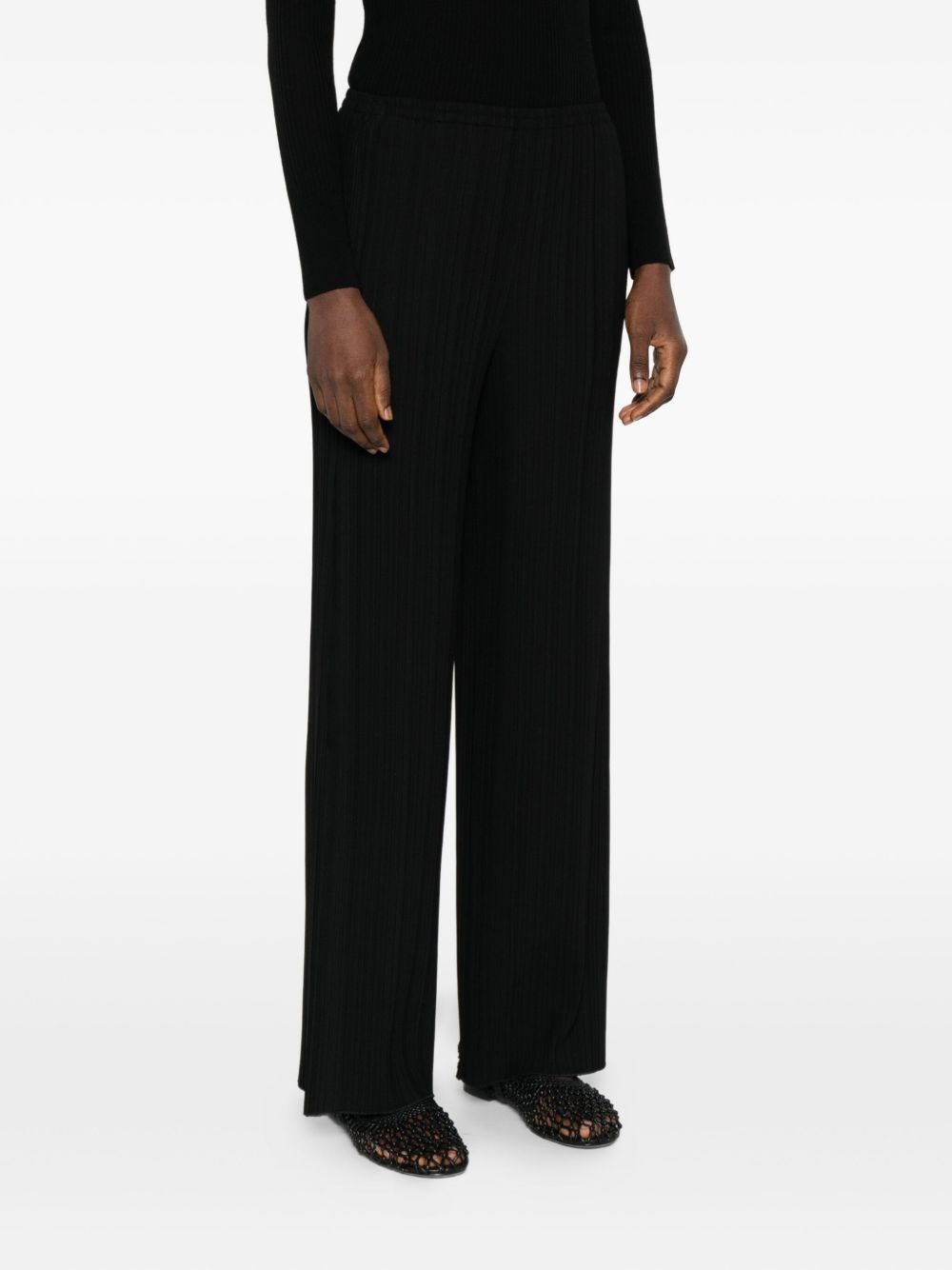 Pantaloni a gamba ampia in nero Forte forte - donna 