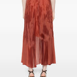Gonna asimmetrica plissettata in marrone Forte forte - donna 