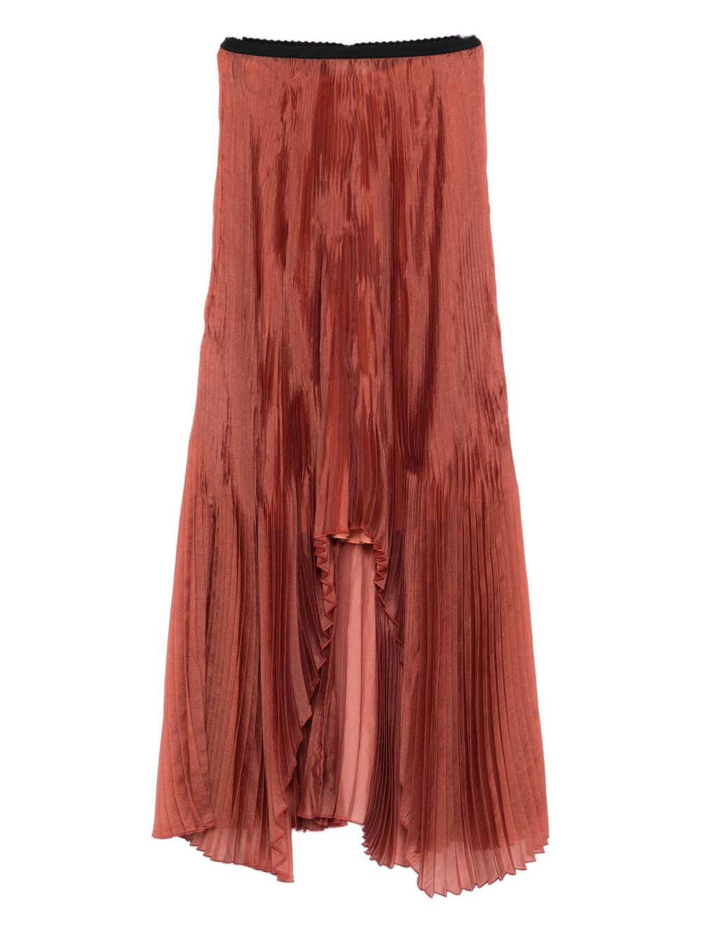 Gonna asimmetrica plissettata in marrone Forte forte - donna 