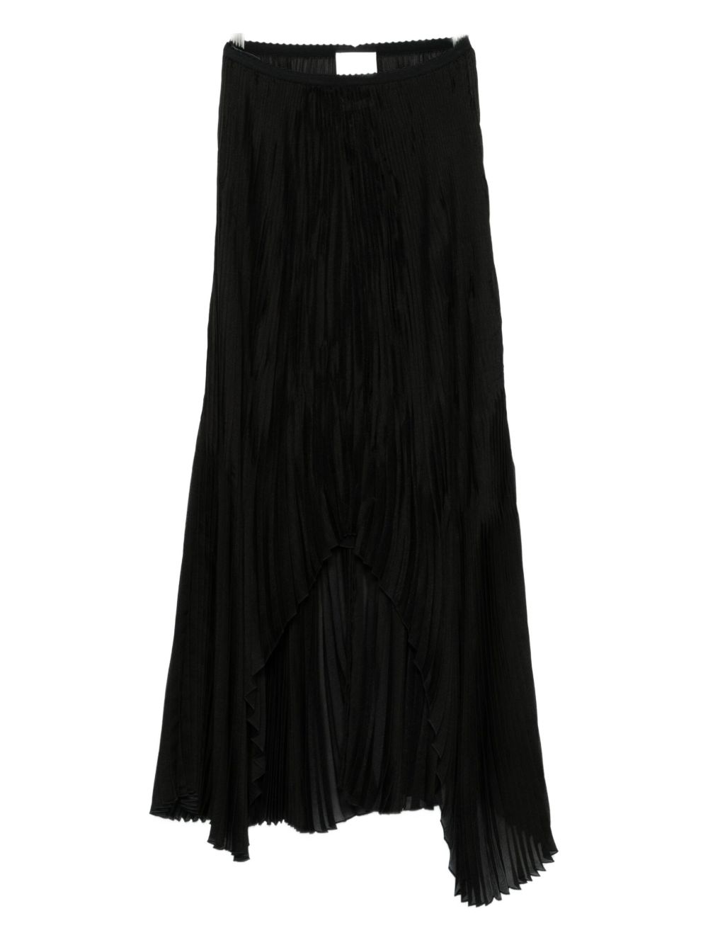 Gonna asimmetrica plissettata in nero Forte forte - donna 