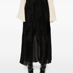 Gonna asimmetrica plissettata in nero Forte forte - donna 
