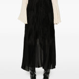 Gonna asimmetrica plissettata in nero Forte forte - donna 