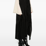 Gonna asimmetrica plissettata in nero Forte forte - donna 