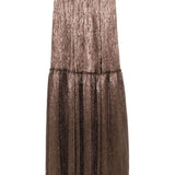 Gonna plissettata effetto metallizzato in marrone Forte forte - donna 