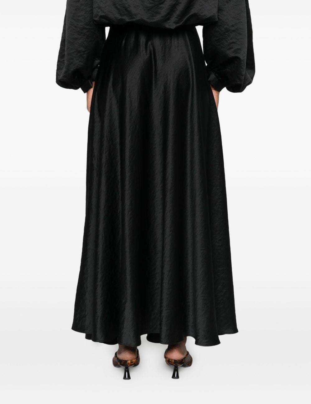 Gonna con trama a rilievo in nero Forte forte - donna 