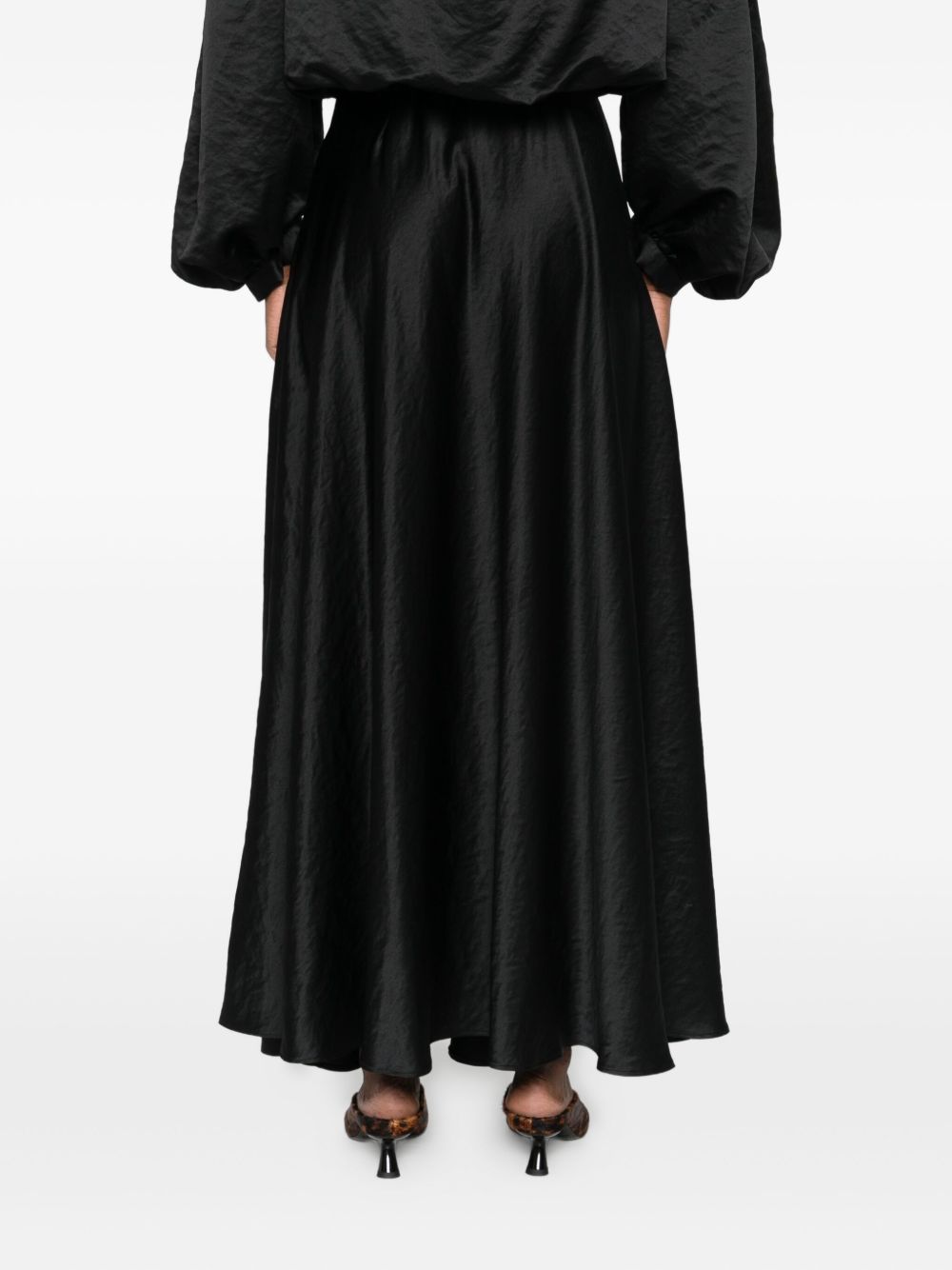 Gonna con trama a rilievo in nero Forte forte - donna 