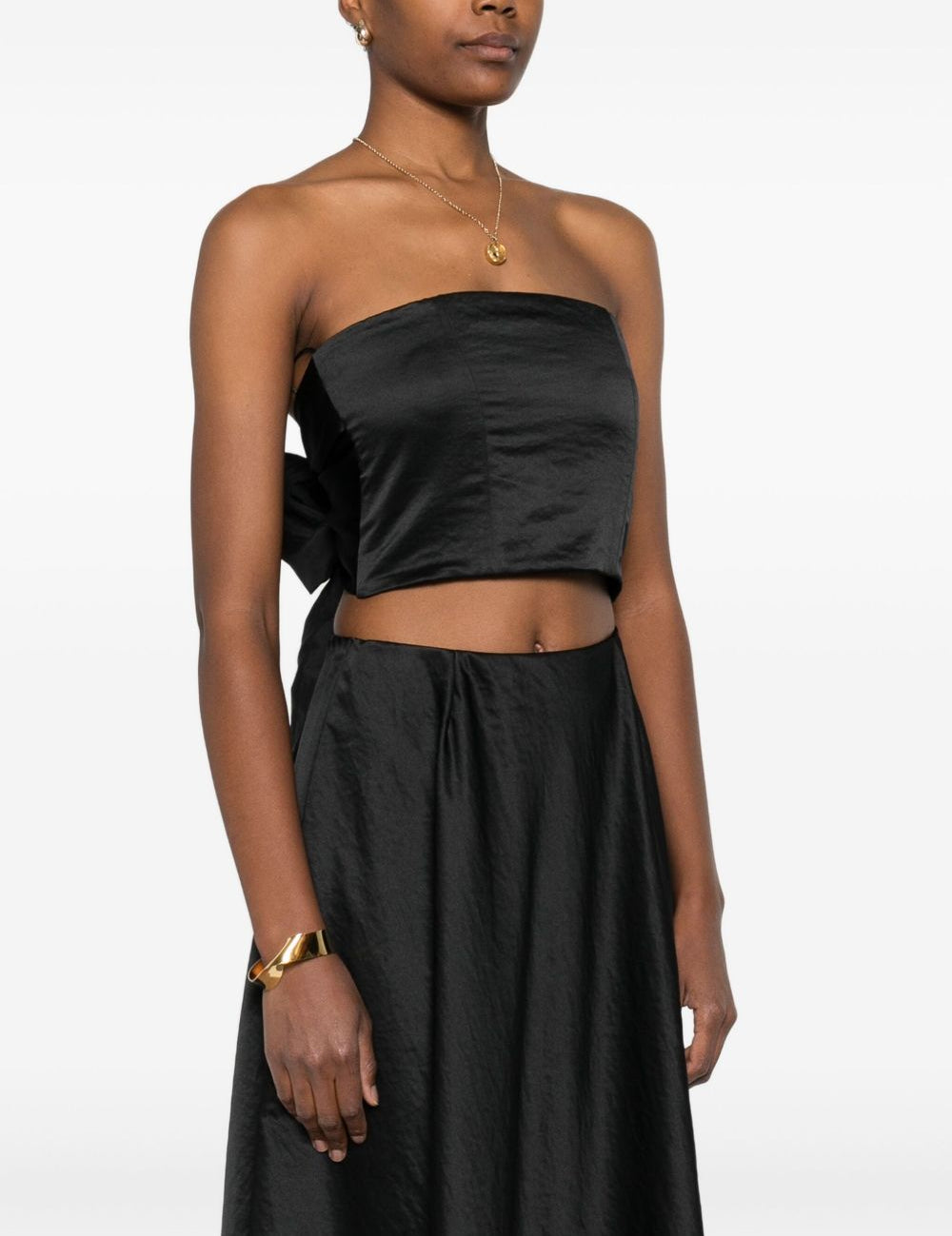 Top corto in nero Forte forte - donna 