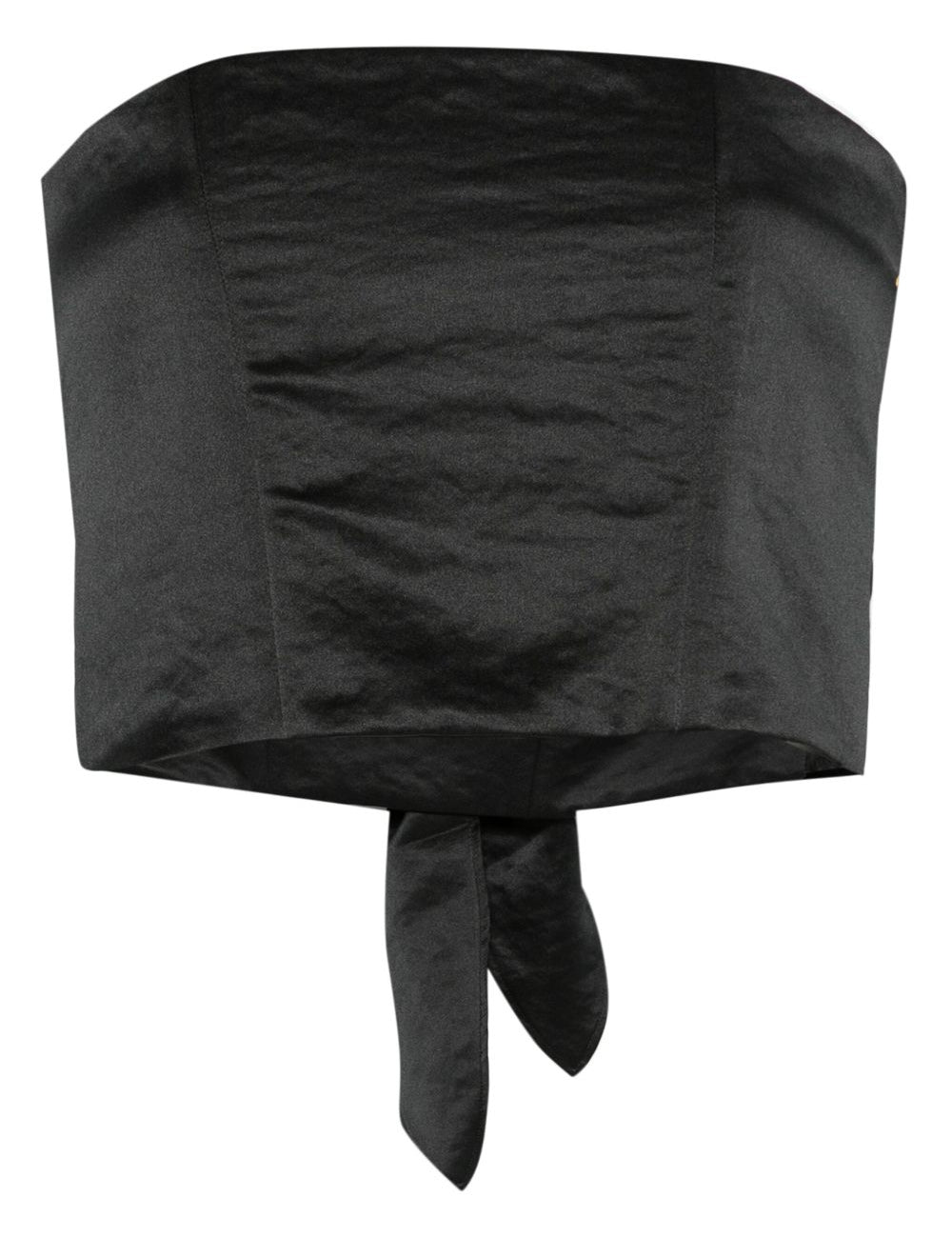 Top corto in nero Forte forte - donna 