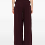 Pantaloni con inserti laterali in bordeaux Forte forte - donna 