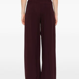 Pantaloni con inserti laterali in bordeaux Forte forte - donna 