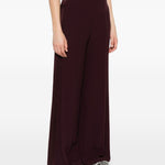 Pantaloni con inserti laterali in bordeaux Forte forte - donna 