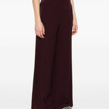 Pantaloni con inserti laterali in bordeaux Forte forte - donna 