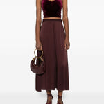 Gonna svasata con zip in marrone Forte forte - donna 
