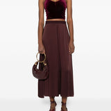 Gonna svasata con zip in marrone Forte forte - donna 