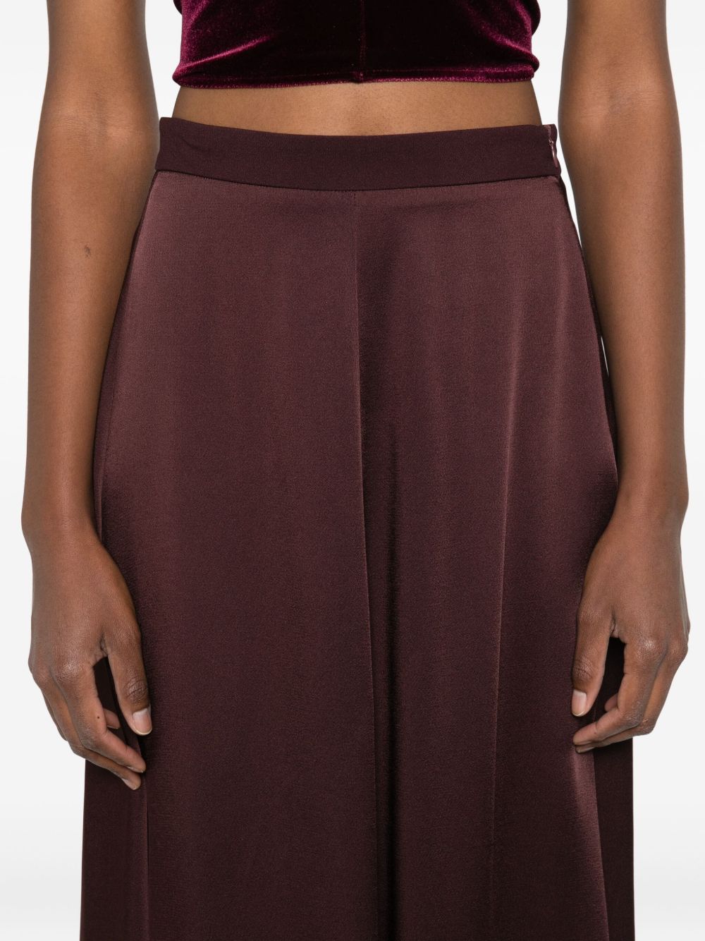Gonna svasata con zip in marrone Forte forte - donna 