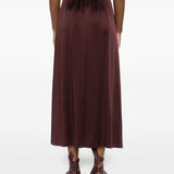 Gonna svasata con zip in marrone Forte forte - donna 