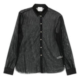 Camicia semi trasparente in nero Forte forte - donna 