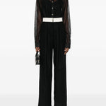 Camicia semi trasparente in nero Forte forte - donna 