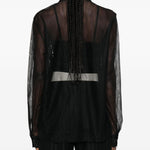Camicia semi trasparente in nero Forte forte - donna 