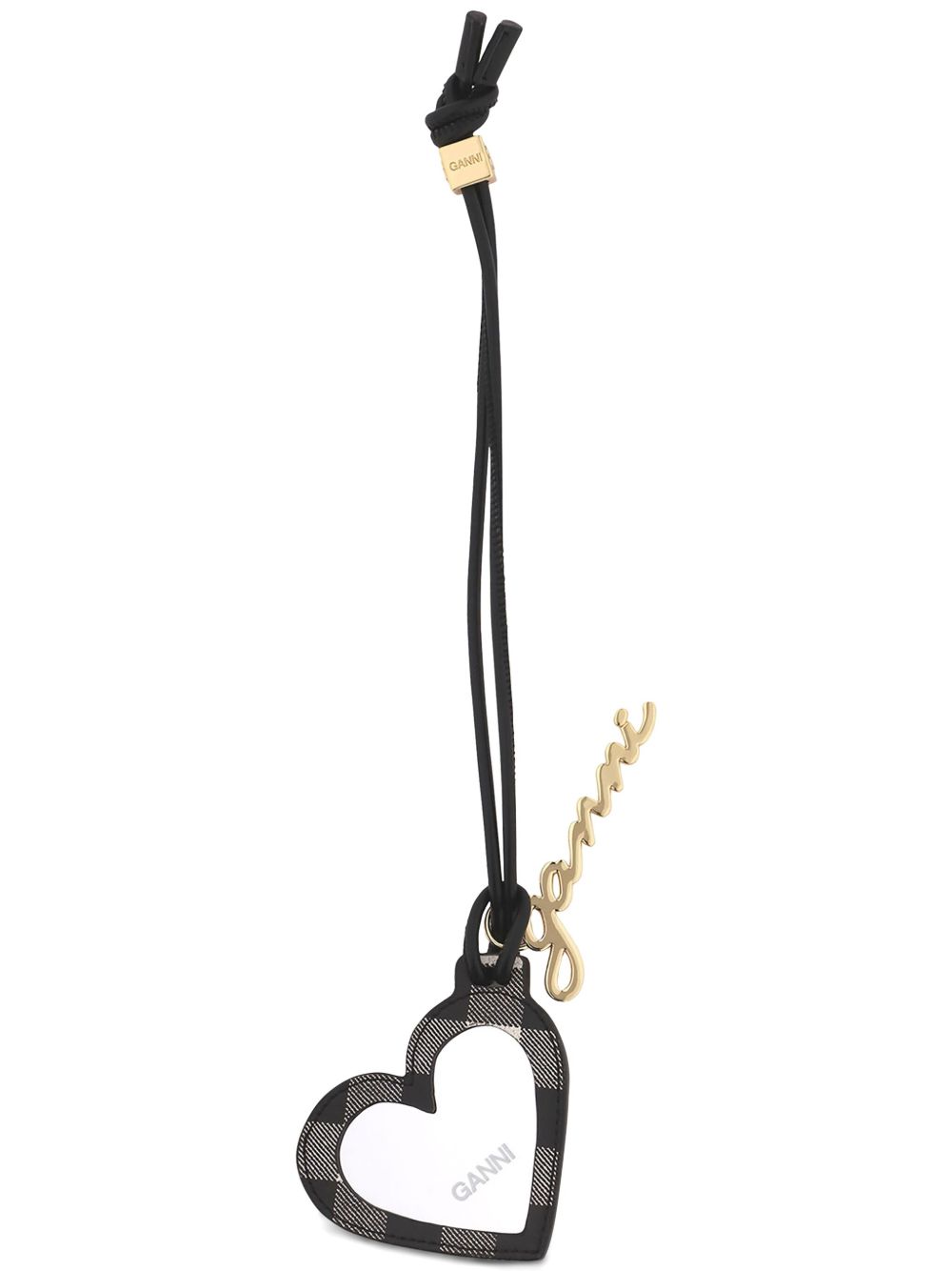 Specchio Bou Heart in nero Ganni - donna 