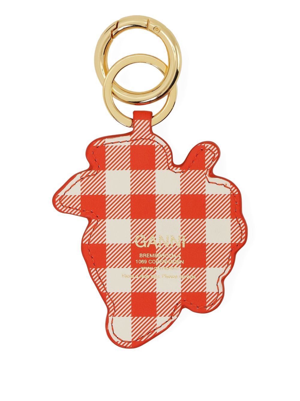 Portachiavi con logo in arancione Eleventy - uomo 