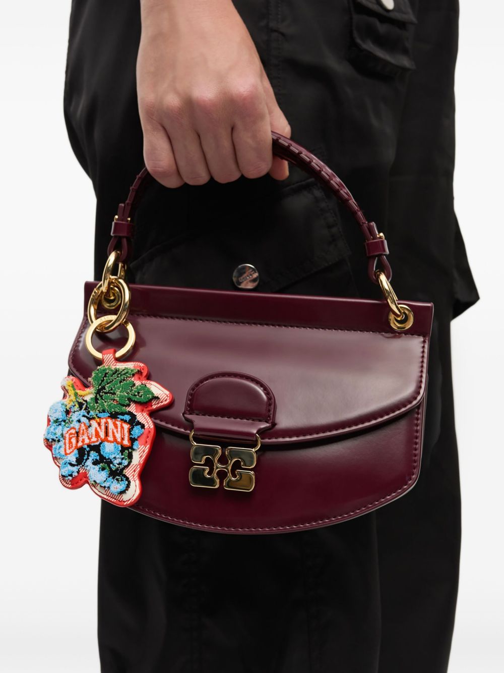 Portachiavi con logo in arancione Eleventy - uomo 