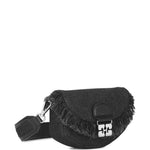 Borsa a tracolla denim in nero Ganni - donna 