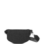 Borsa a tracolla denim in nero Ganni - donna 
