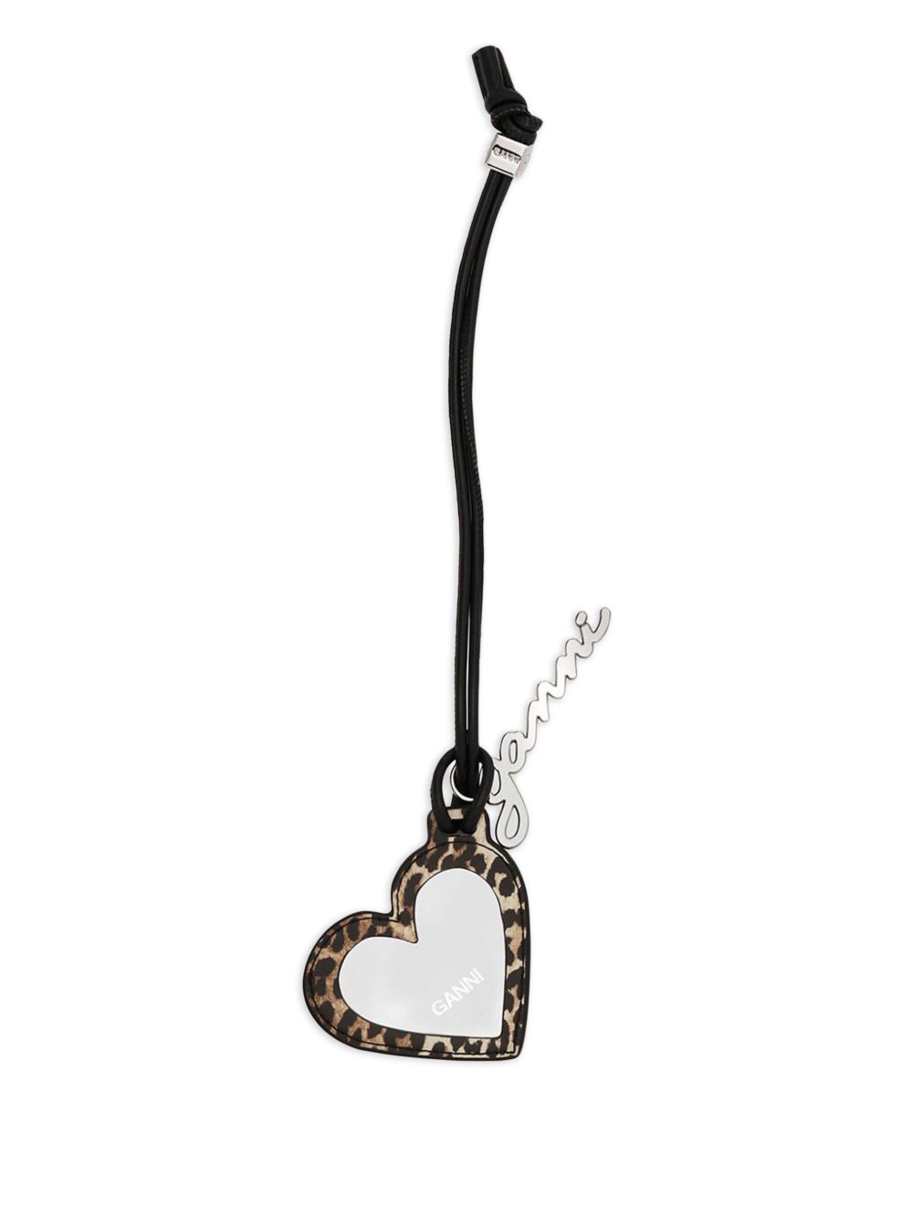 Specchio Bou Heart in nero Ganni - donna 