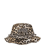 Cappello bucket con ricamo in marrone Ganni - donna 