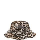 Cappello bucket con ricamo in marrone Ganni - donna 