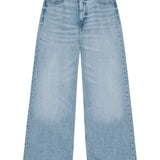 Jeans con baffatura in azzurro Ganni - donna 