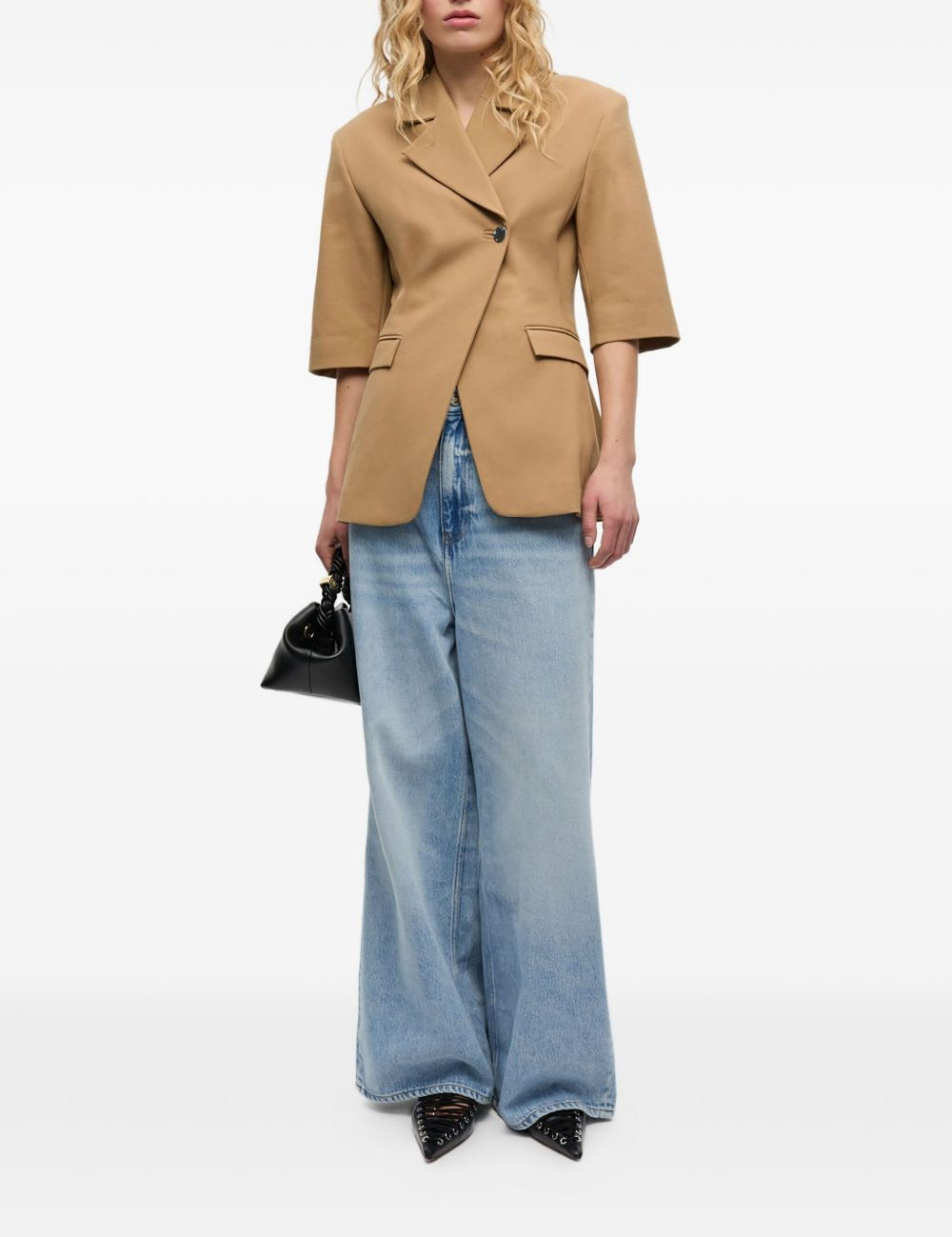 Jeans con baffatura in azzurro Ganni - donna 