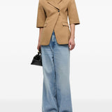 Jeans con baffatura in azzurro Ganni - donna 