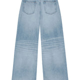 Jeans con baffatura in azzurro Ganni - donna 