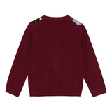 Cardigan a rombi in bordeaux Ganni - donna 