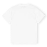 T-shirt con stampa grafica in bianco Ganni - donna 