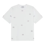 T-shirt con decorazioni di strass in bianco Ganni - donna 
