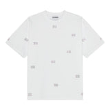 T-shirt con decorazioni di strass in bianco Ganni - donna 